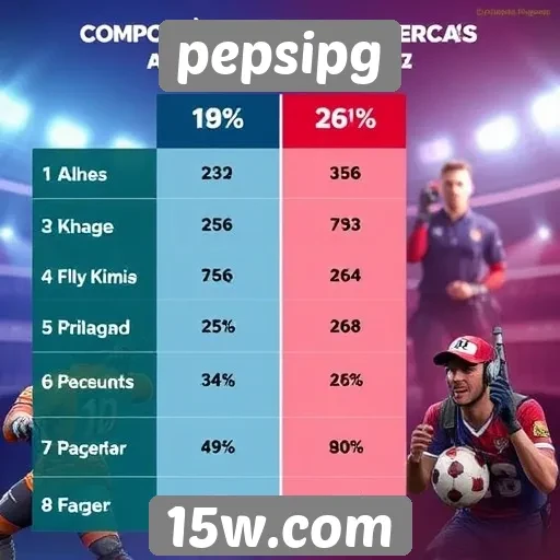 Comparação entre jogos populares no pepsipg
